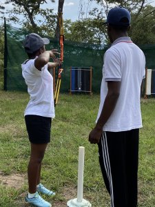 Students at Archery Club meeting