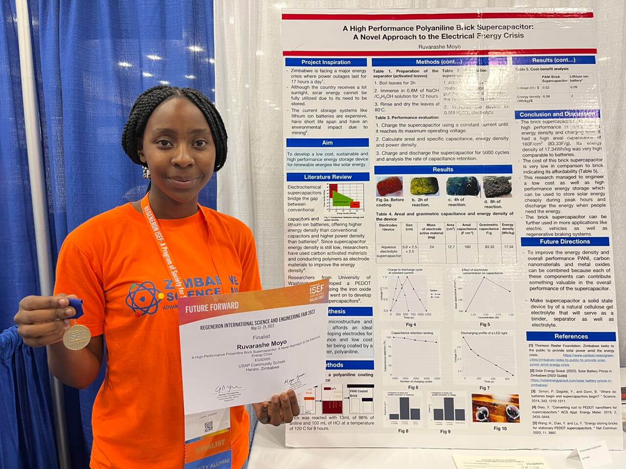 USAPCS Student Ruvarashe Moyo Recounts ISEF 2023