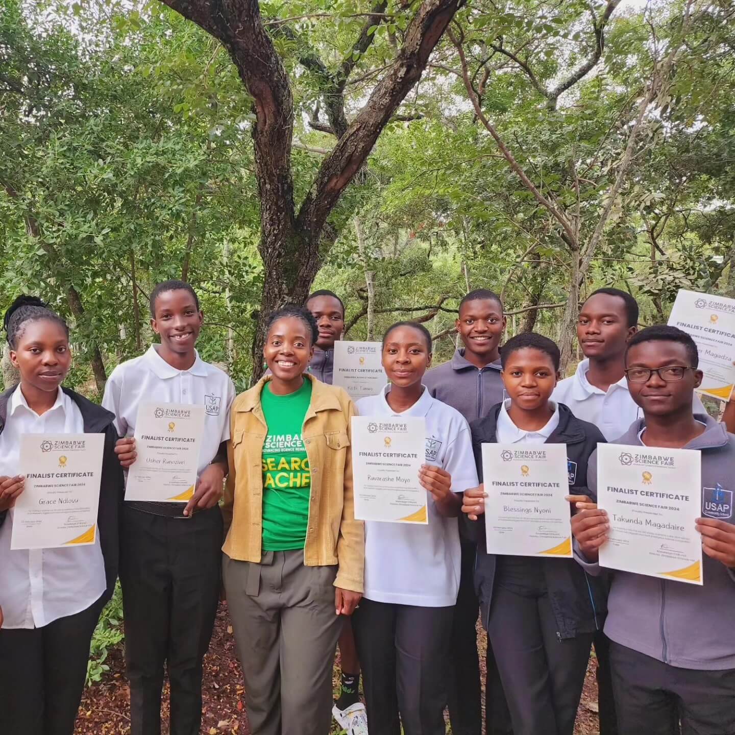 USAPCS Students Sweep Top Zim Science Fair Awards
